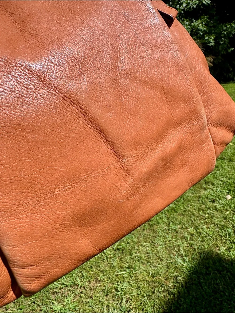 Coach Madison Isabelle 21224 Cognac Brown Leather Slouchy Hobo Shoulder Bag Y2K